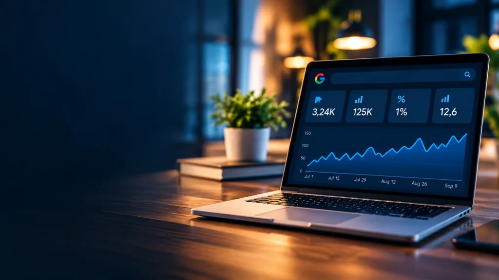 Πρόσκληση για Technical SEO έλεγχο με dashboard και δεδομένα απόδοσης ιστοσελίδας.