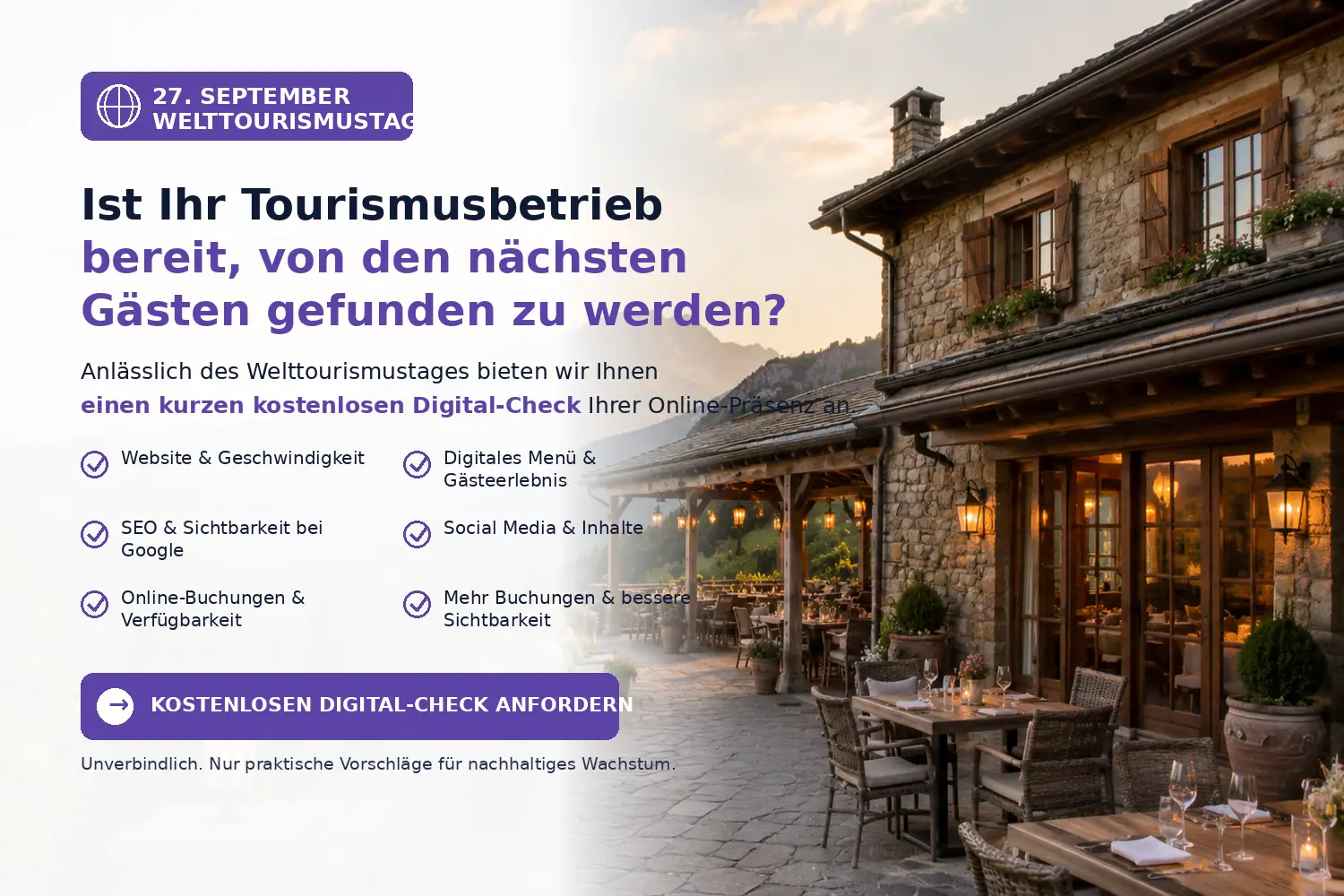 Welttourismustag 2026: Wenn das Gästeerlebnis online beginnt