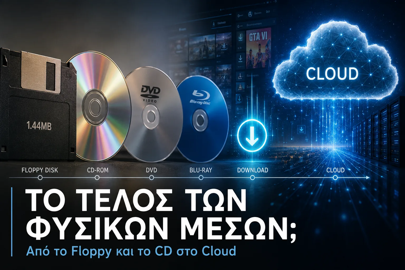 Το τέλος της φυσικής αποθήκευσης; Από το Floppy και το CD στο Cloud